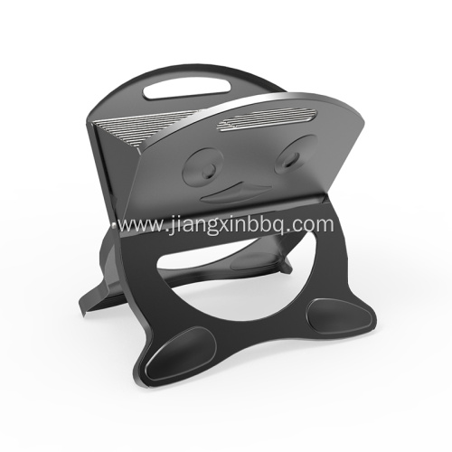 X-Shape Foldable Charcoal Grill with Smile Pattern